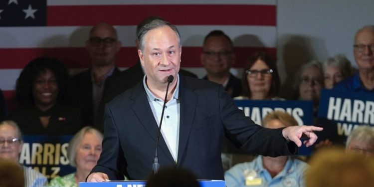 Emhoff: Trump vow to protect women ‘is yet more lies and more gaslighting’