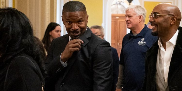 Jamie Foxx pushes on Capitol Hill for more Down syndrome research funding in honor of sister  