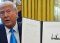 Trump signs executive order stripping funds from schools requiring COVID-19 vaccines