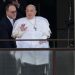Pope Francis makes first public appearance since hospital stay