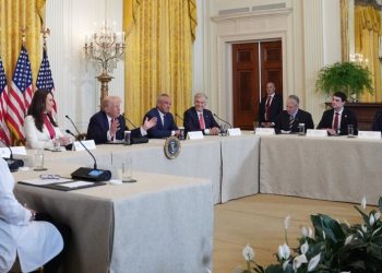 Vulnerable Republicans join Trump to tout rural healthcare plan